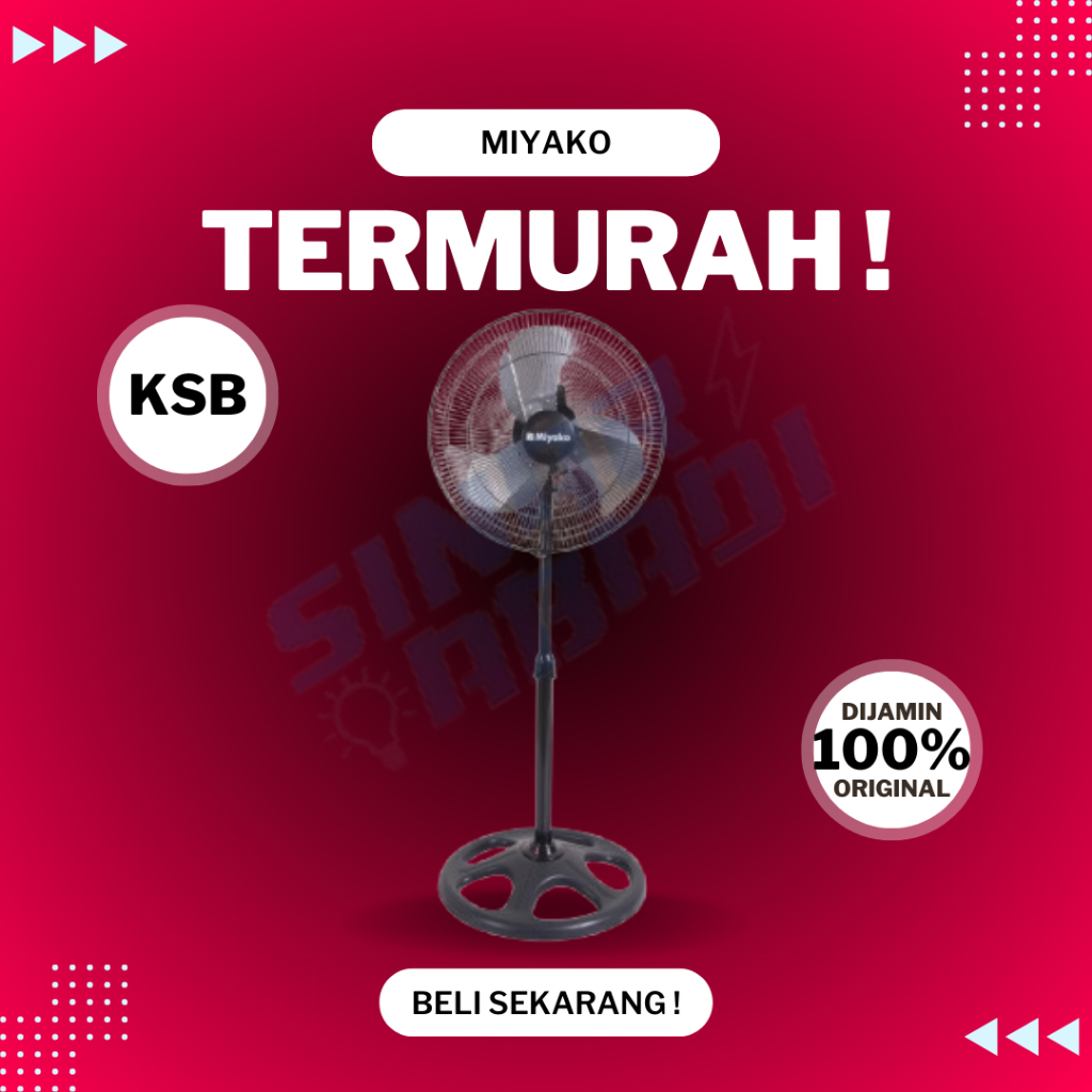 Miyako Kipas Angin Besi 18 Inch KSB-18
