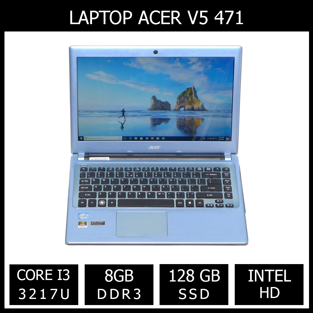 LAPTOP CORE I3 RAM 8GB SSD 128 GB ACER V5 471