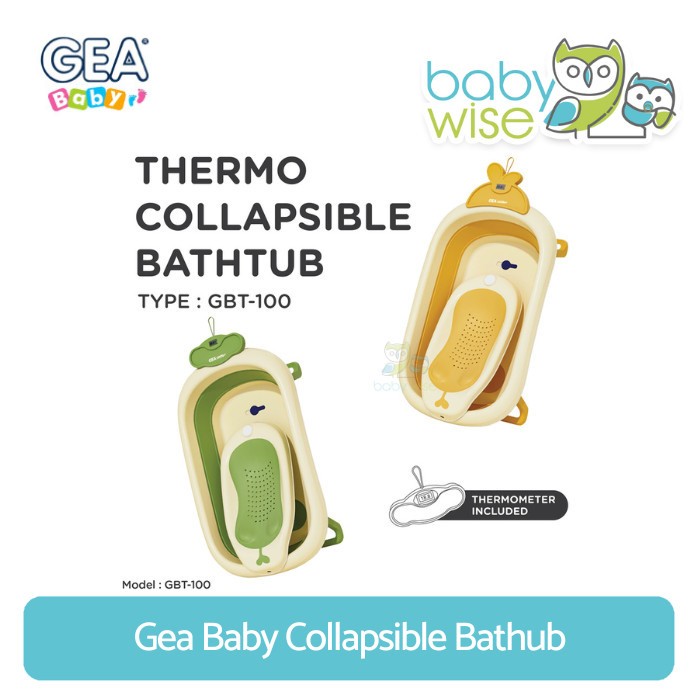 Gea Baby Collapsible Bathub - Bak Mandi Anak Bayi / Tempat Mandi Anak / Bak Mandi Lipat / Bak Mandi 