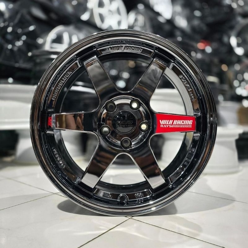 velg mobil racing R17 TE37 FLOW FORMING velg mobil ring 17 velg racing mobil import termurah berkual