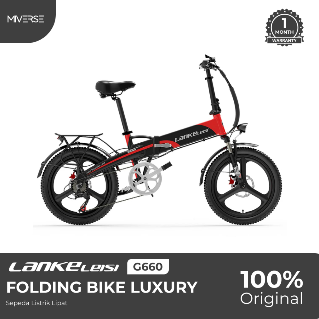 Lankeleisi G660 Sepeda Listrik Lipat Folding Bike Luxury Edition
