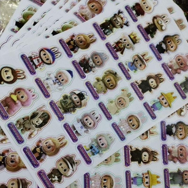 

1lembar= 25 STIKER PERMANEN LABUBU
