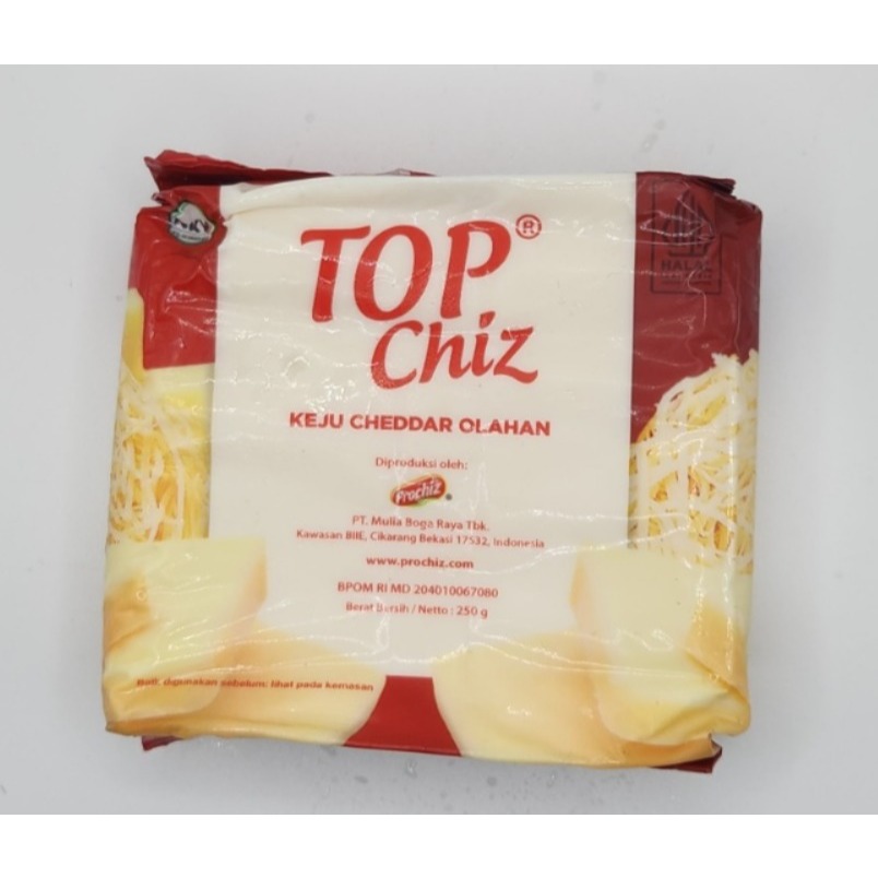 

Top Chiz Keju Cheddar Cheese kemasan 250gr