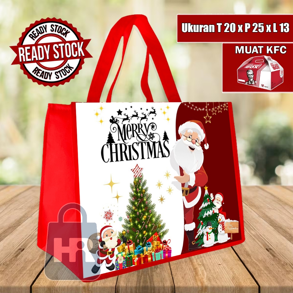 

READY STOK Goodie Bag Natal / Tas Ready Stock Natal / Bingkisan Natal Bisa Beli Satuan / Tas Kain Spunbond Natal Merry Christmas / Goodiebag Natal / Tas Souvenir Natal / Goodie Bag Tas Spunbond Christmas / Bingkisan Natal / Goodie Bag Motif Natal