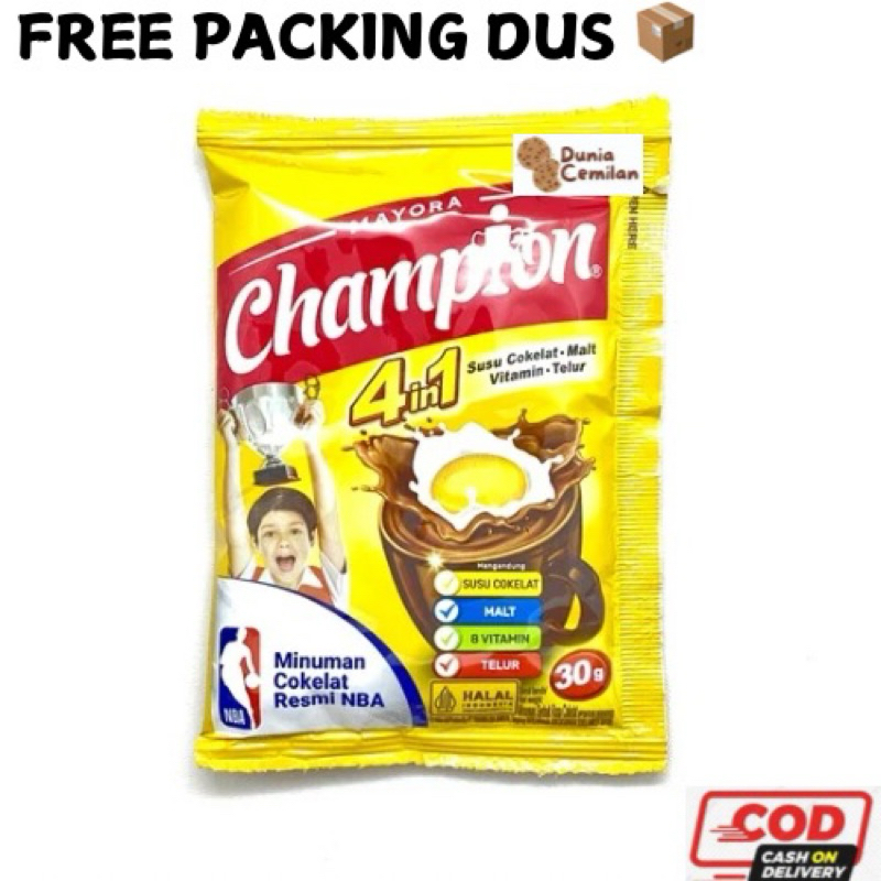 

[TERMURAH!!] Mayora CHAMPION 30gr SATUAN - Susu Cokelat Serbuk Instant