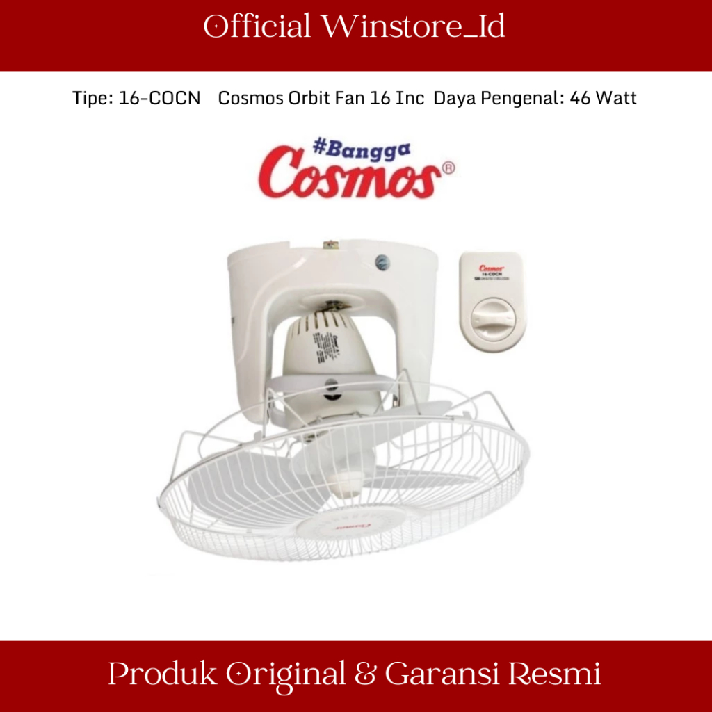 COSMOS ORBIT FAN / KIPAS ANGIN 16COCN / 16-COCN / 16 COCN (16 INCH) GARANSI RESMI