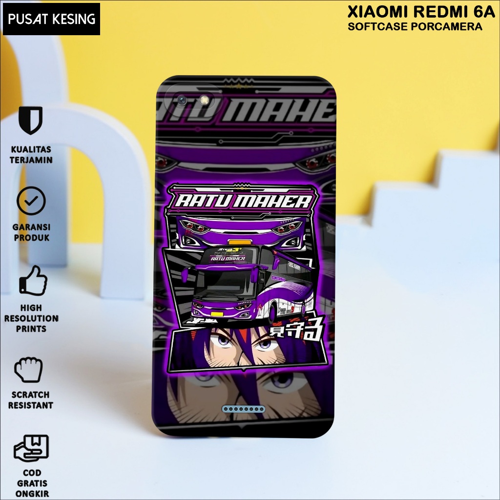 CASE XIAOMI REDMI 6A - Casing Hp Xiaomi Redmi 6A Motif BUS TELOLET - Case Hp Xiaomi Redmi 6A - Casin