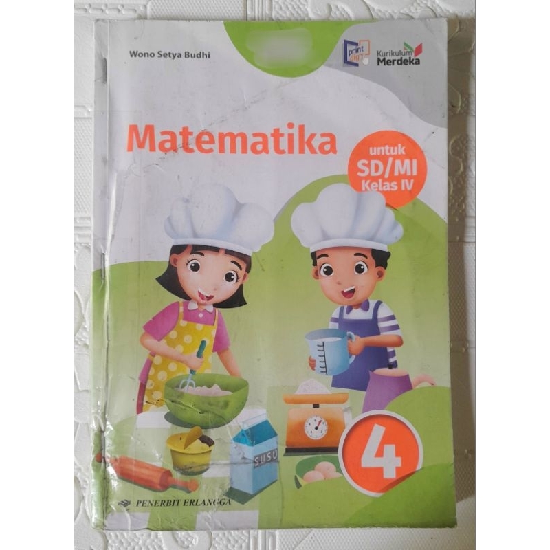 

Buku Matematika Kelas 4 SD/MI IV Erlangga Kurikulum Merdeka