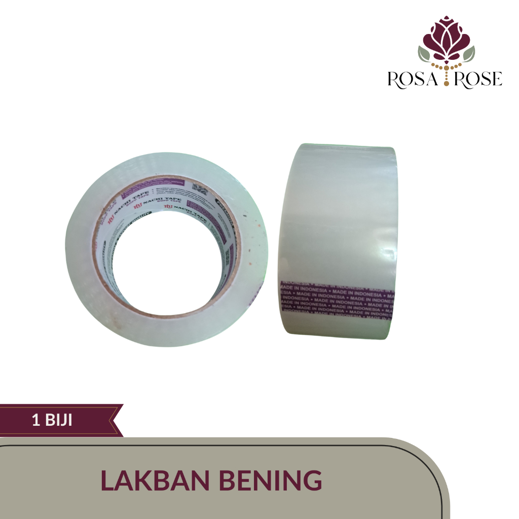 

Lakban / isolasi / selotip besar bening / transparan 2 " inch x 100 yard NACHI