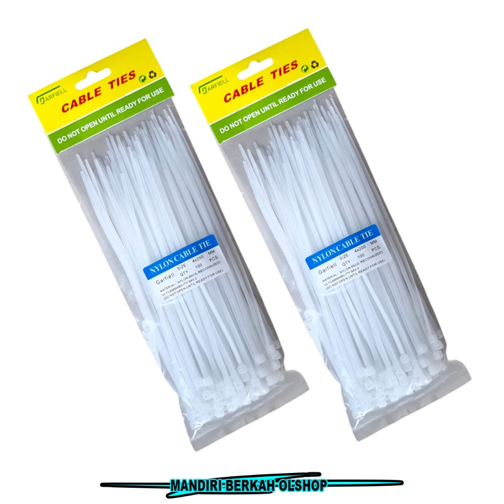 

Kabel Tis 400mm isi 100pcs Nylon Cable Ties 40 cm Insulock Tis 40 cm