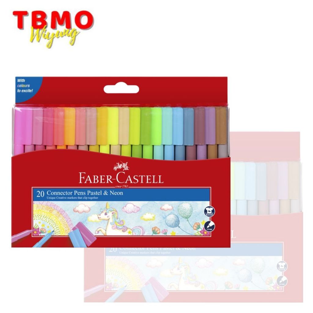 

Tbmo Connector Pen Set 20 Neon Pastel Colour Faber-Castel / Spidol