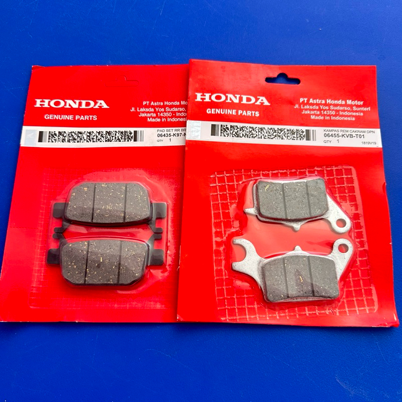(KVB T01+K97) PAKET KAMPAS REM DEPAN BELAKANG KVB T01 DAN K97 VARIO 160 ABS