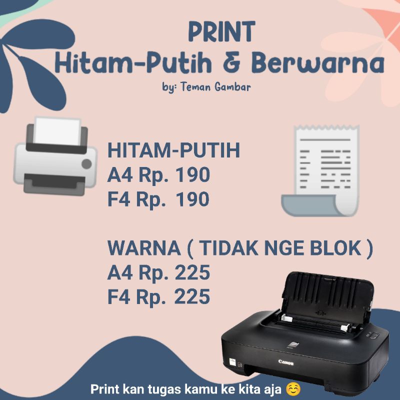 

Print Cetak Hitam Putih dan Warna | Cetak dan Ngeprint | Kertas