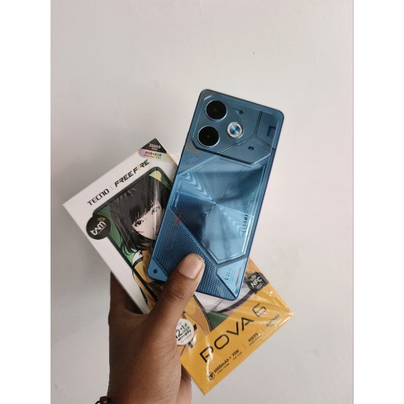 tecno pova 6 8/256 second lengkap mulus