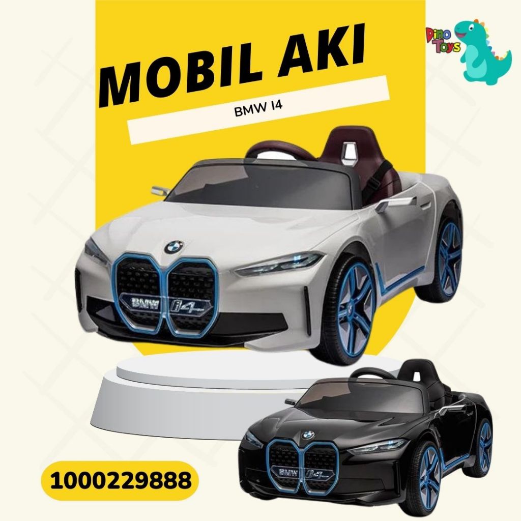 MOBIL AKI ANAK BMW i4 Licensed Lisensi DINO TOYS UNGARAN NKYZ 056 C NKYZ056