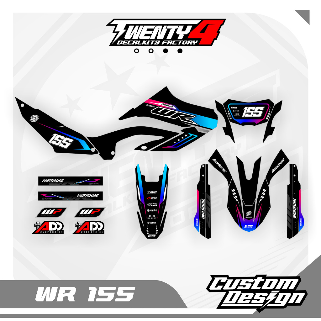 Decal Wr 155 Supermoto Herex - Decal Wr 155 Full Body Custom Design