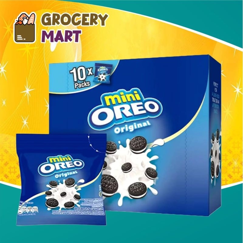 

(BOX) Mini OREO Biskuit Original Vanilla Cream Isi 10Pcs