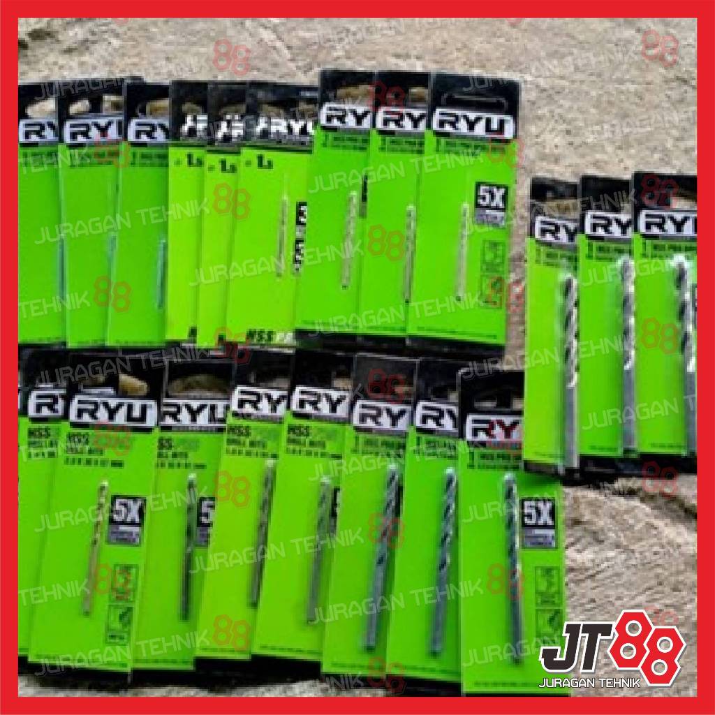 Mata Bor Besi Set HSS 9.5mm - 13.0mm RYU BY TEKIRO - Mata Bor Besi Set RYU TEKIRO