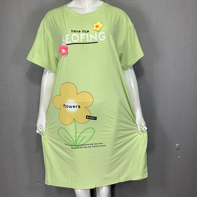 Daster Jumbo Kaos Spandek | Baju Tidur Murah | Baju Tidur