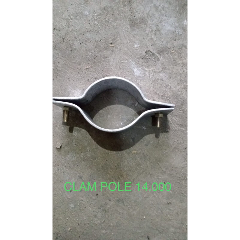 clam pole / clamp ukuran 2.5 inci-3inci/clam telkom/clam biznet