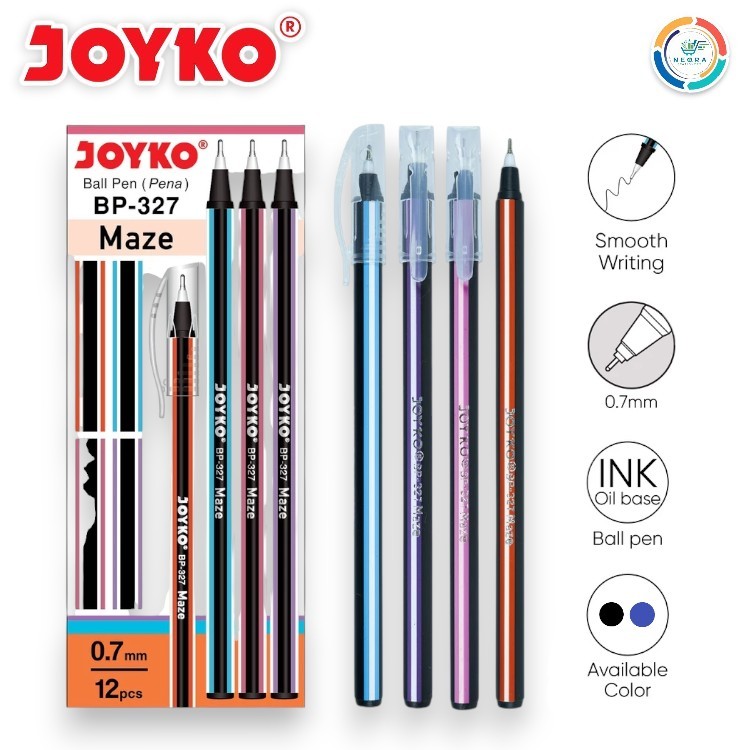

Joyko Ball Pen Pulpen Pena BP-327 Maze 0.7 mm | [Per Lusin]