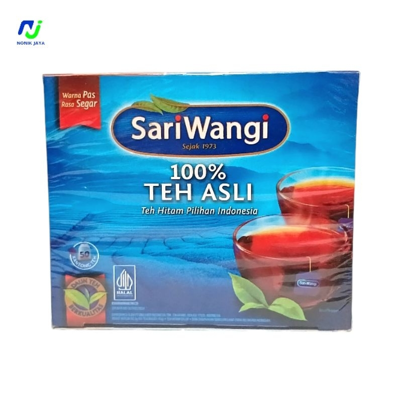 

SariWangi 100% Teh Asli Teh Celup Isi 50 Kantong Teh@1.85g