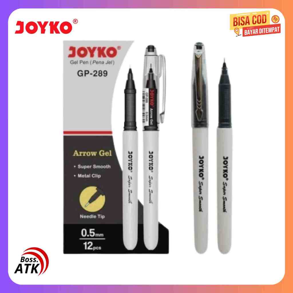 

Gel Pen Pulpen Pena Joyko GP-289 Arrow Gel 0.5 mm Harga 1 Pcs