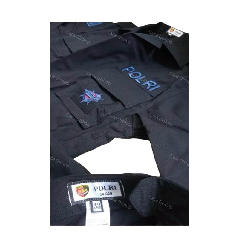 Baju/Seragam/Setelan Pdl Hitam Brimob 2024
