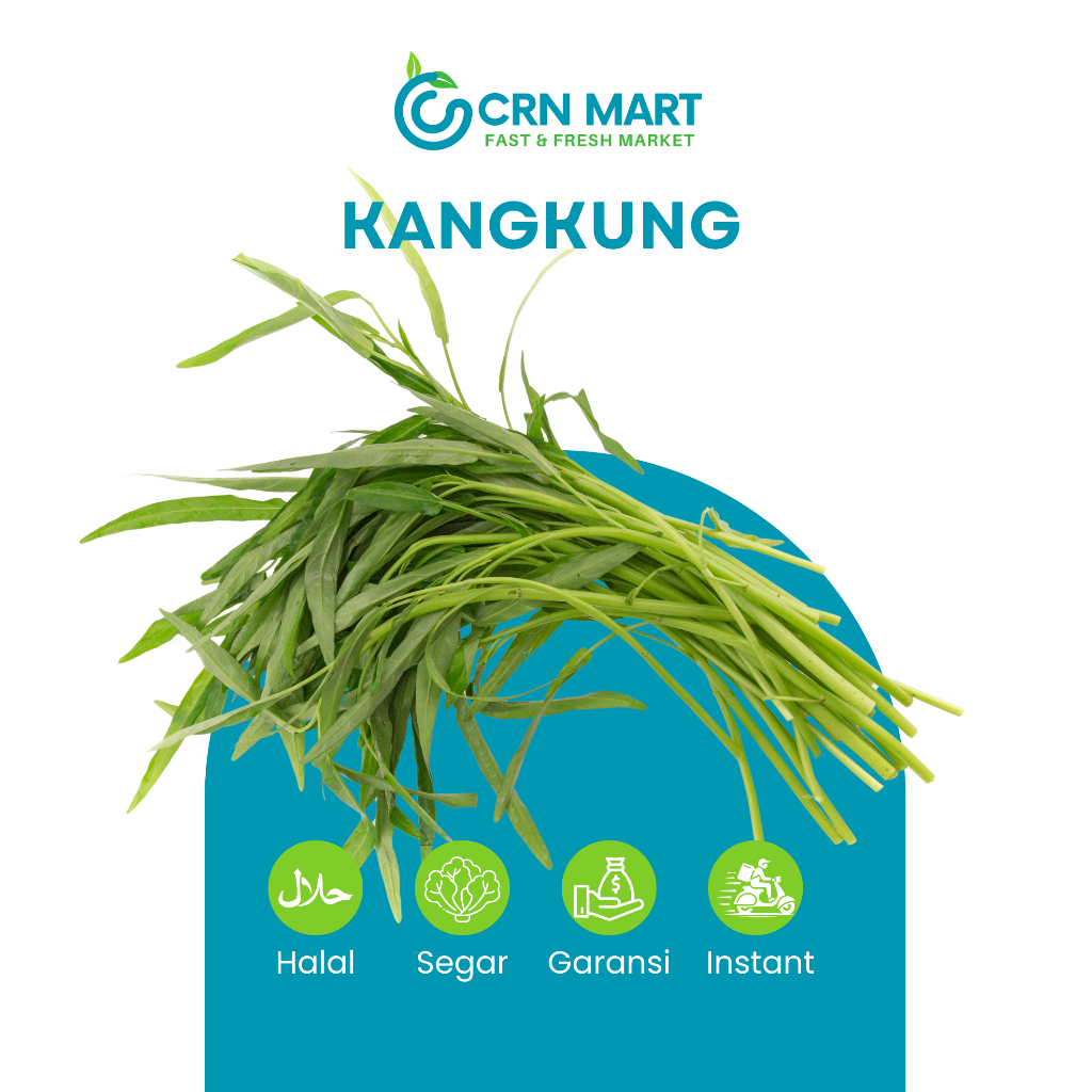 

CRN MART - Sayur Kangkung Segar/Sayuran Segar/Kangkung Fresh 1 Ikat