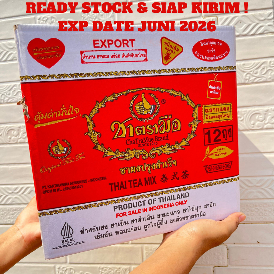 

Chatramue Thai Tea Thailand 400 Gram 1 Karton - Chatramue Brand - Karton (isi 12 pcs)