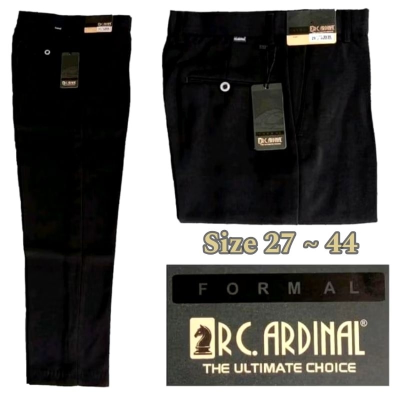 Celana Kain Cardinal Formal Pria 27 - 44 / Celana Kantor Pria Hitam