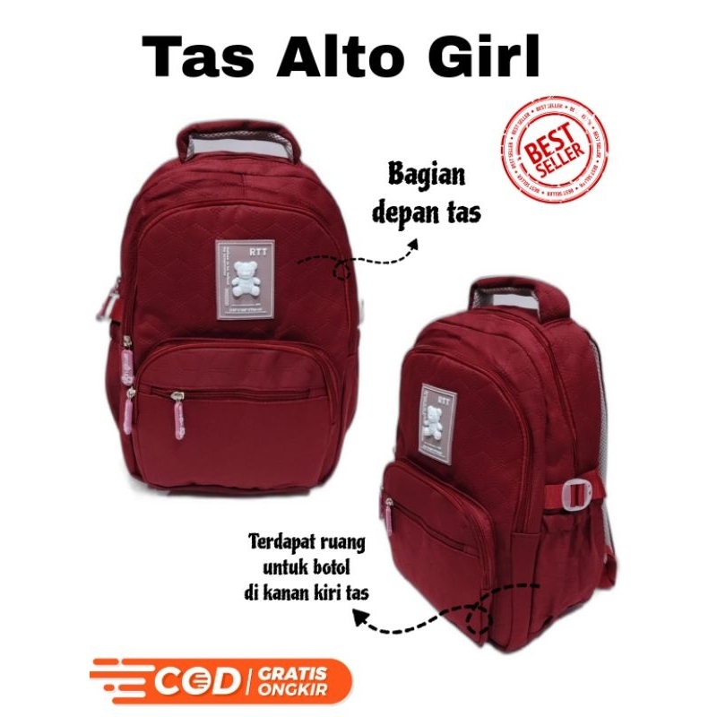 Tas Sekolah Cewek SD, SMP, SMA Alto Girl Original