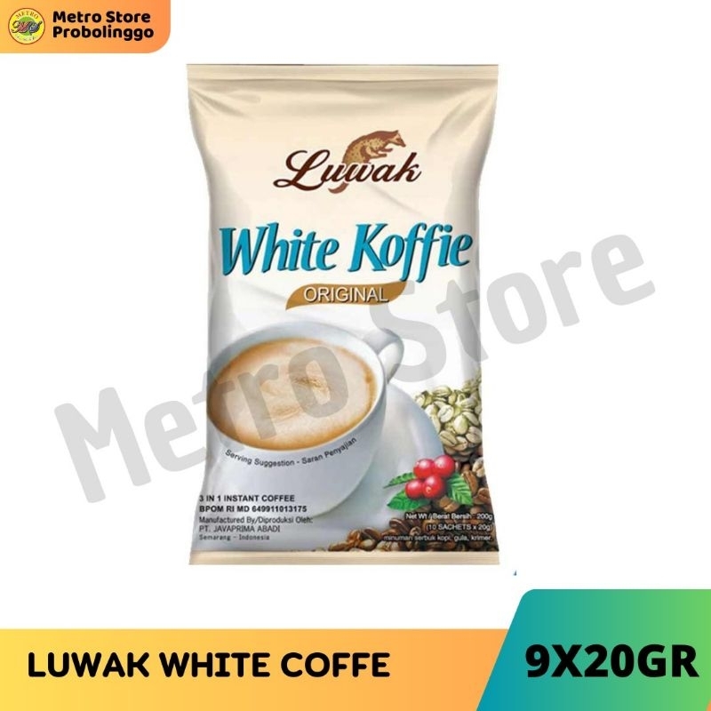 

LUWAK WHITE COFFE 100% ASLI