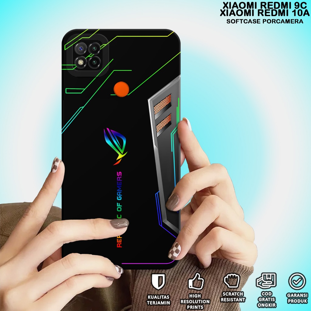 CASE XIAOMI REDMI 9C - Casing Xiaomi Redmi 9C Motif ROG - Case Hp Xiaomi Redmi 9C - Casing Hp Xiaomi