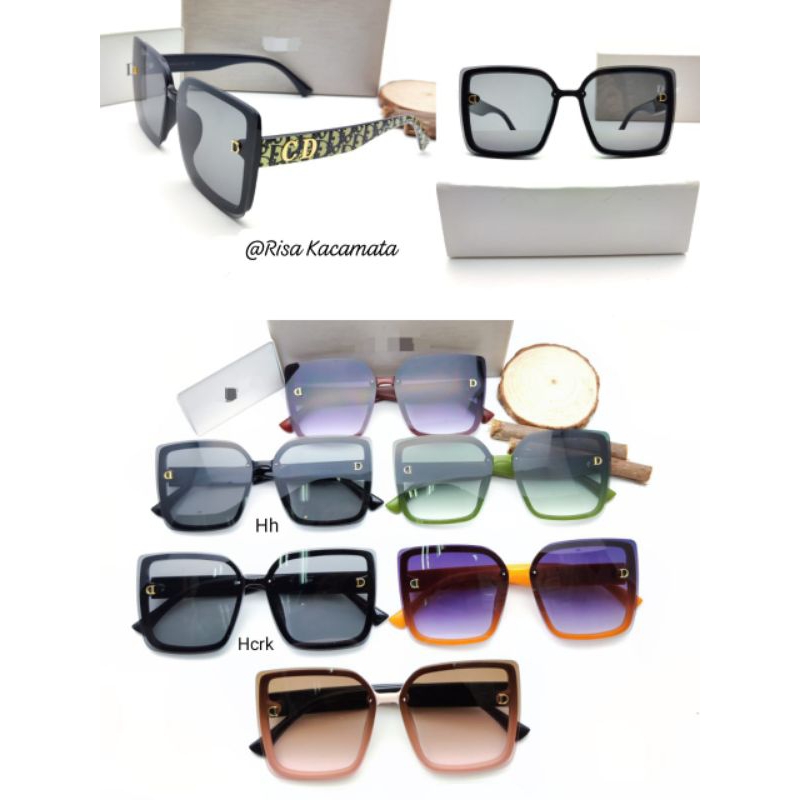 [COD] Kacamata Hitam Wanita Chistian Dior 1473 Fashion Terbaru Lensa UV Proctection & Free Cleaners