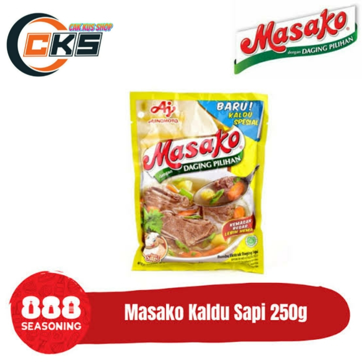 

Masako Kaldu Sapi Ekstrak Ajinomoto Pouch Sachet 250gr