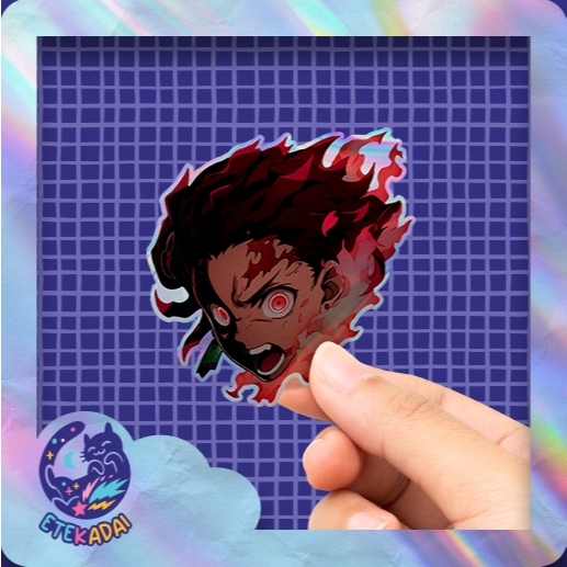 

Stiker Hologram Anime Demon Slayer Kamado Tanjiro Head