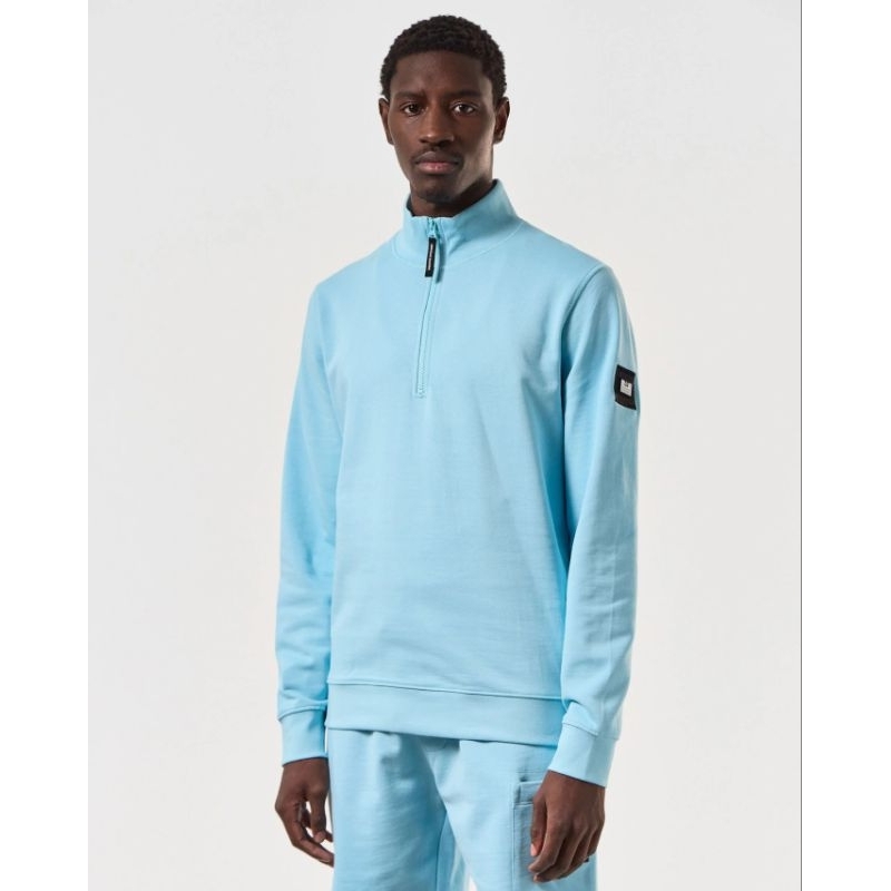 Weekend Offender Kraviz Quarter Zip Sweatshirt Blue Original
