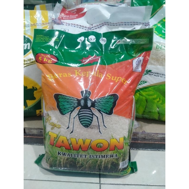 

Beras Raja Tawon kemasan 5 kg