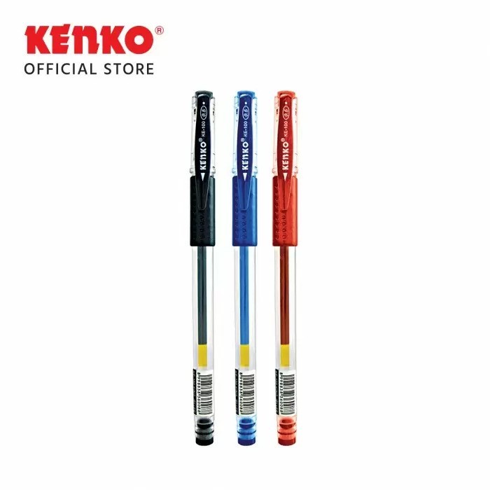 

Gel Pen KE-100 0.5mm Black Blue Red KENKO