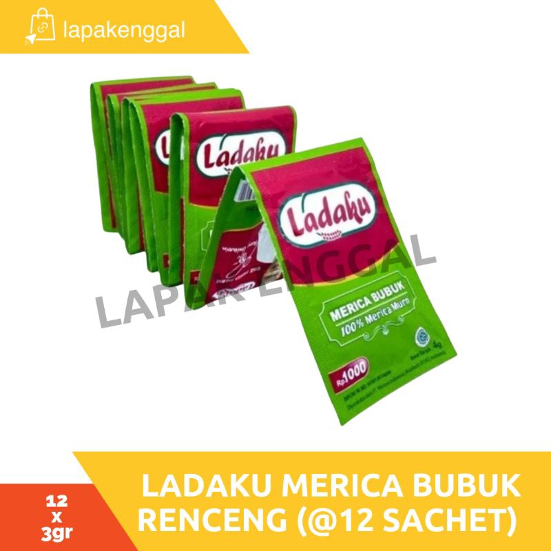 

Ladaku Merica Bubuk 3gr Renteng (@12 Sachet)