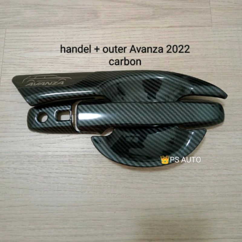 Handel Outer Tank Cover Avanza Xenia 2022 Carbon / Cover handel Avanza Xenia 2022 / Outer Avanza Xen