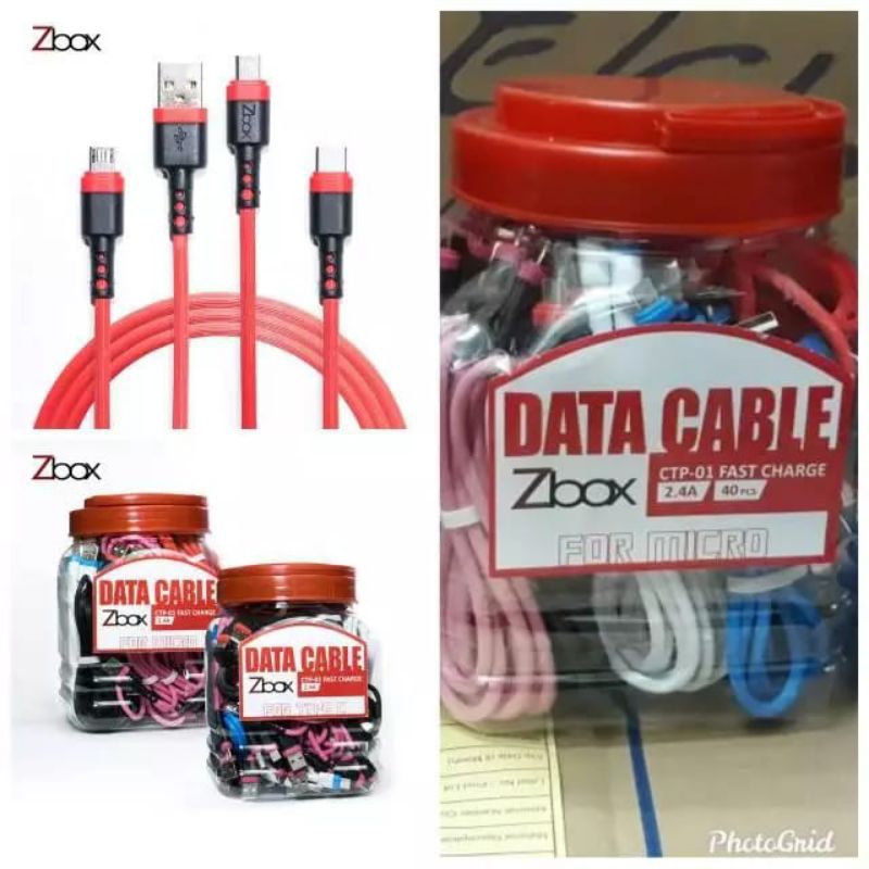 ✅ Kabel Data Zbox CTP-01 (Support Fast Charging)