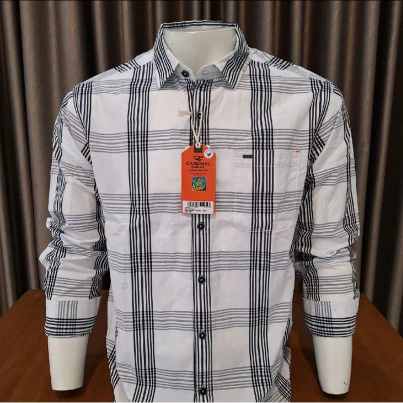 KEMEJA PRIA CARDINAL CASUAL REGULER PUTIH