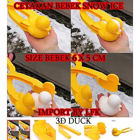 3D CETAKAN BEBEK DUCK SNOW ICE ASTRONOT BOLA SNOWICE PRESS DEKORASI KUE PUDING ART CLAY PASIR CLAY M