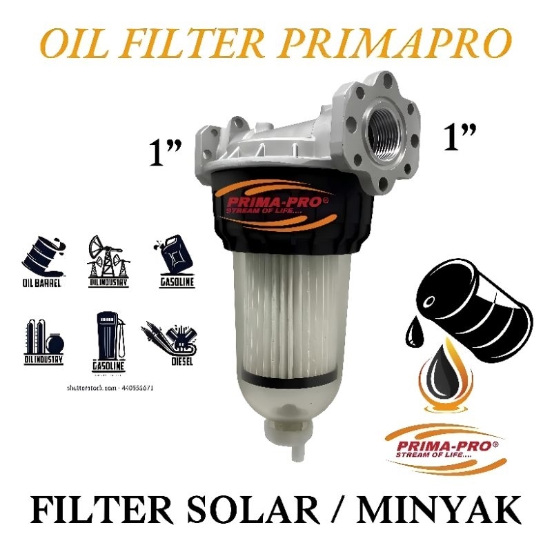 Water Separator Solar Filter solar 1 inch Filter Air Solar - Filter minyak 1 inch murah