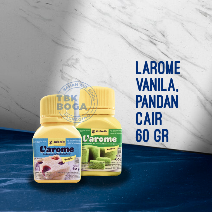 

Larome Perisa ( Vanila, Pandan - 60 gr ) Vanilla Cair L'arome Sintetik Flavor