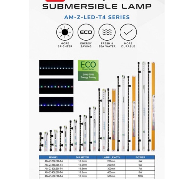 Produk Pilihan  Lampu armada lampu celup led akuariumLampu akuarium 23456