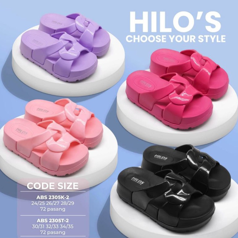 Modern Sandal Anak Perempuan Terbaru Sandal Wedges Anak Wanita Kekinian Sandal Harian Anak Hak Tingg