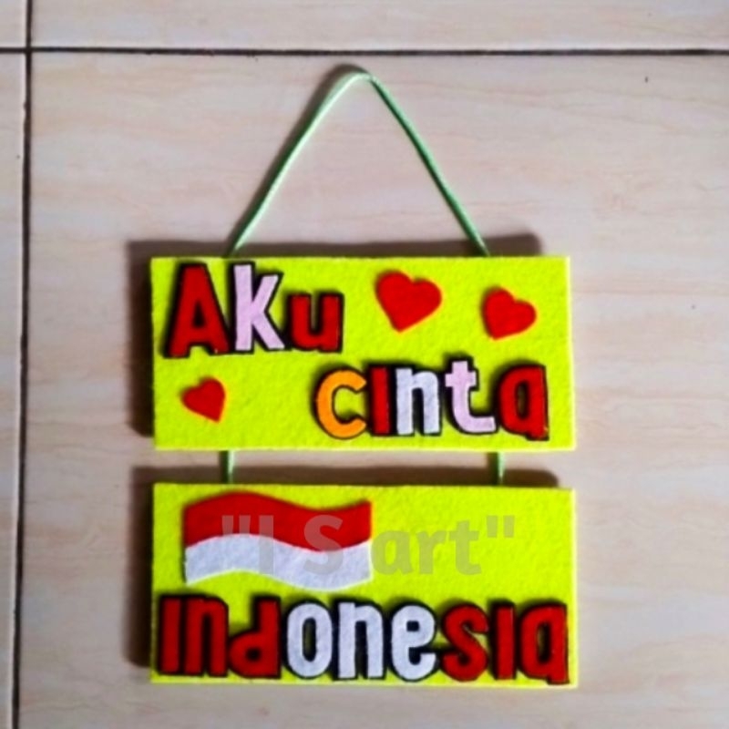 Hiasan dinding/Gantungan Aksesoris/kerajinan kain flanel/Hiasan Kelas/ SD/SMP/SMA